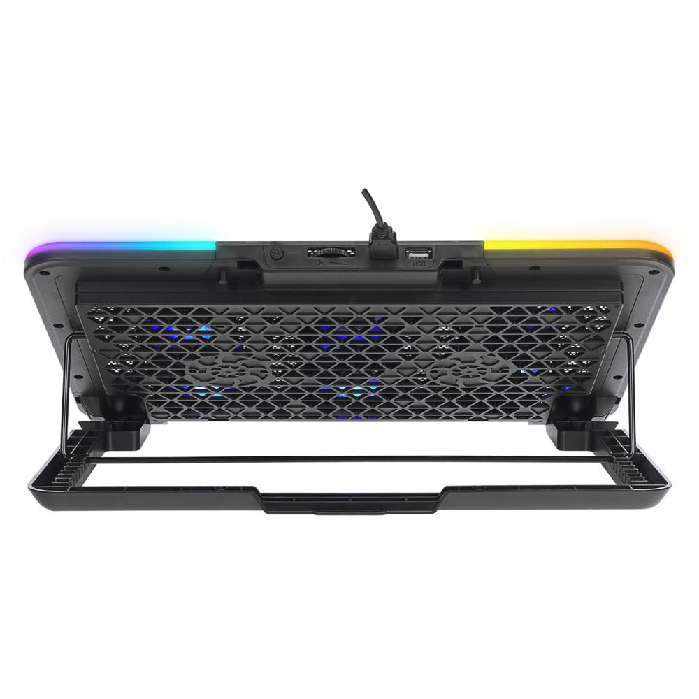 Rampage SIXPOWER R9 6 Fan RGB Işıklı Telefon Tutuculu Notebook Soğutucu Stand