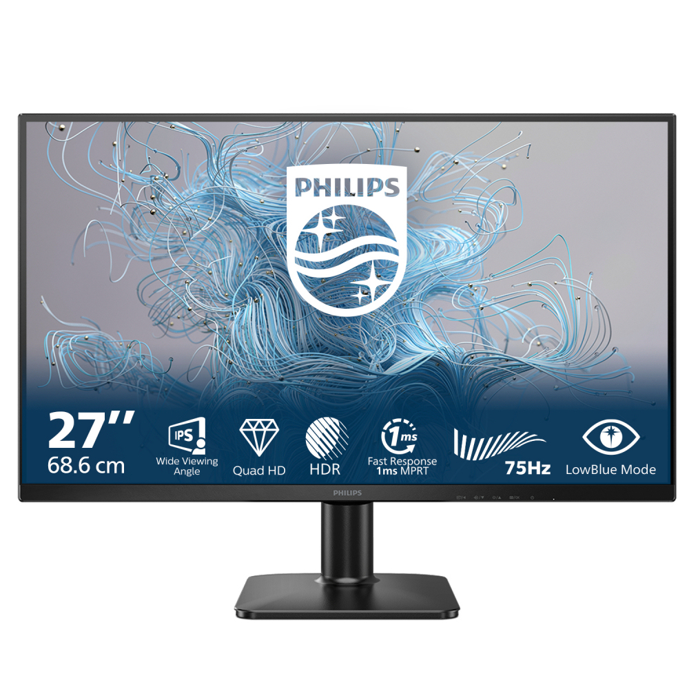 Philips 27" 27E2N1500L/01 IPS 2K Monitör Siyah 4ms