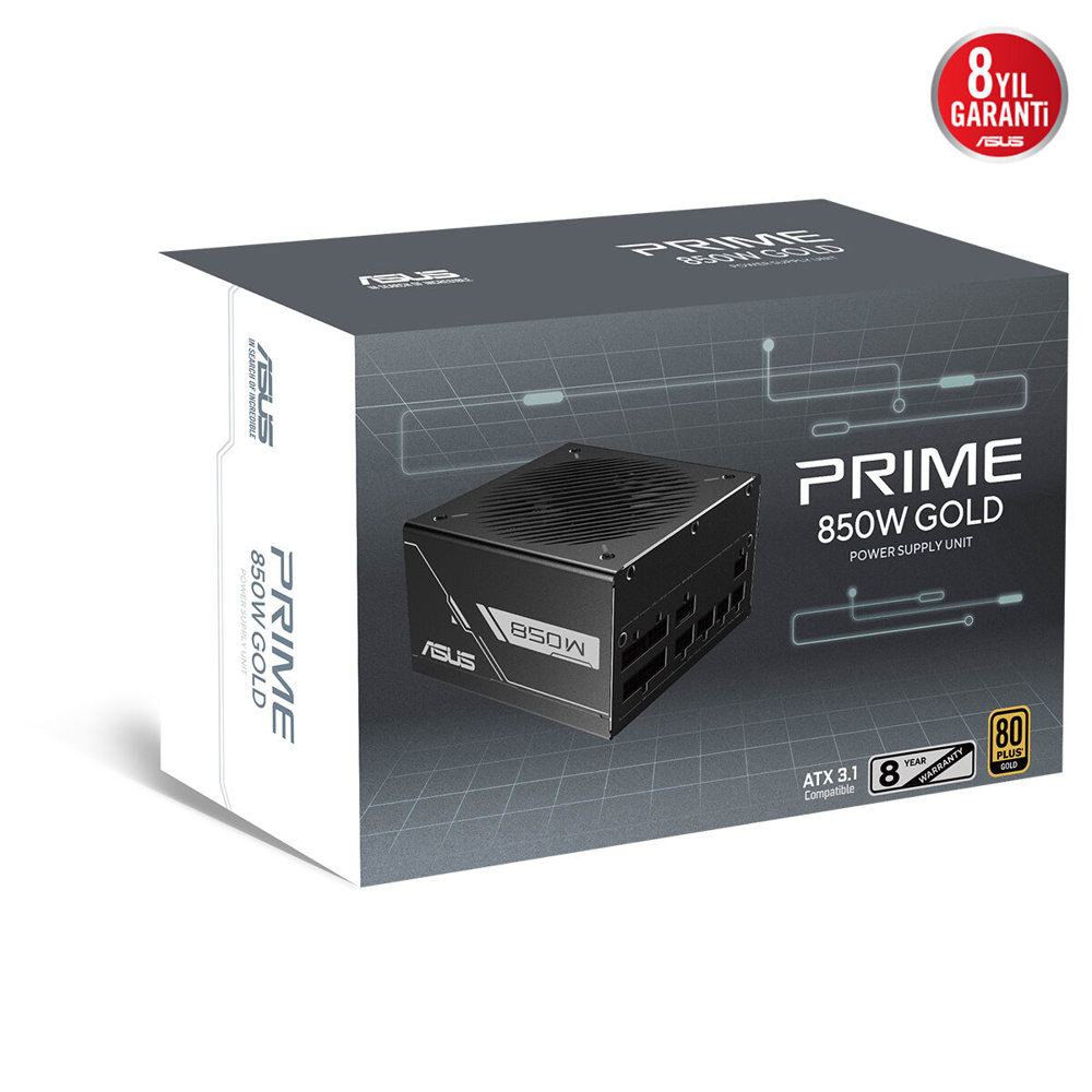 Asus PRIME-850G 850W 80+ Gold Güç Kaynağı