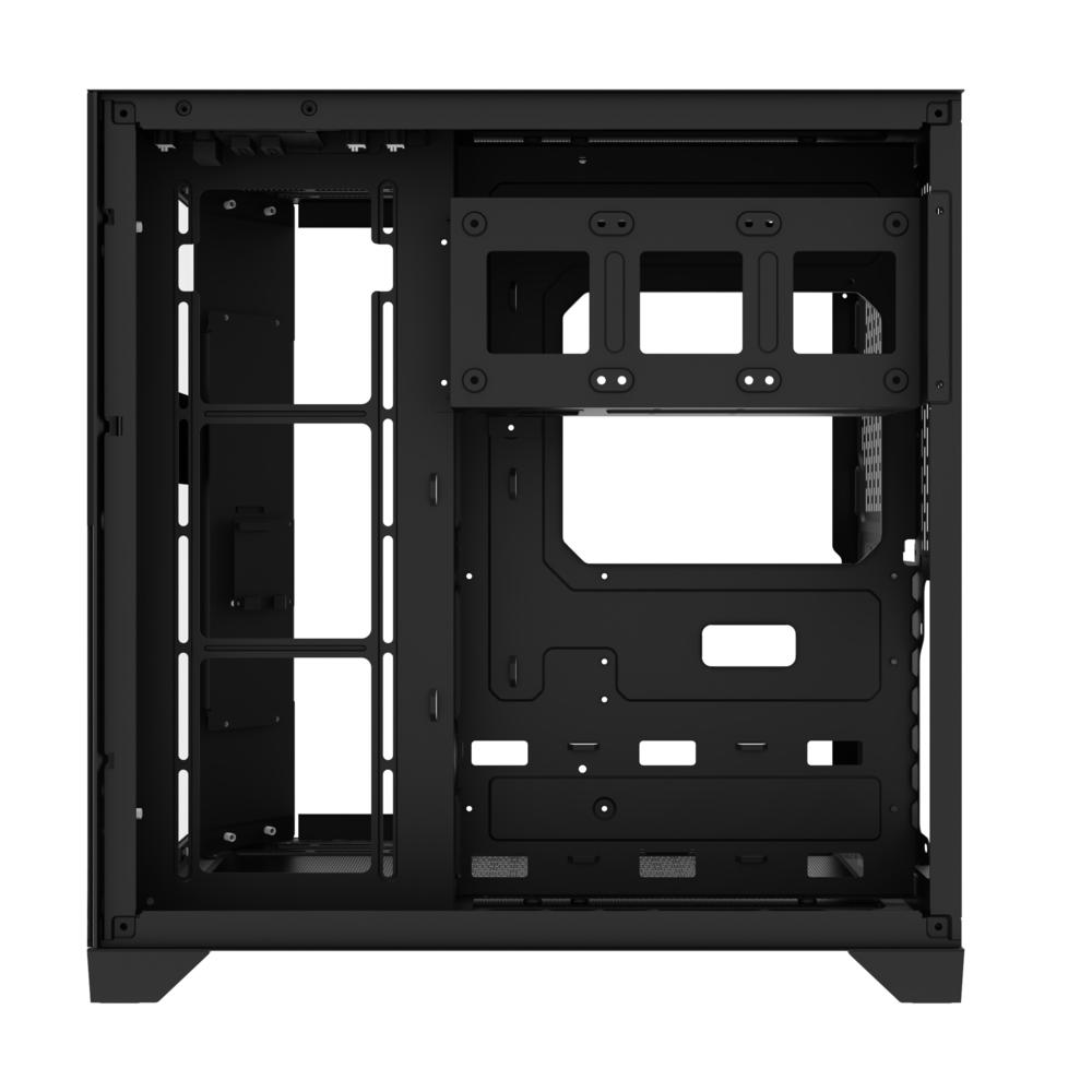 AIGO FT418 Ultra Siyah 7x L17 ARGB Fanlı 850W 80+ Bronze Gen5 LCD Mid Tower Kasa