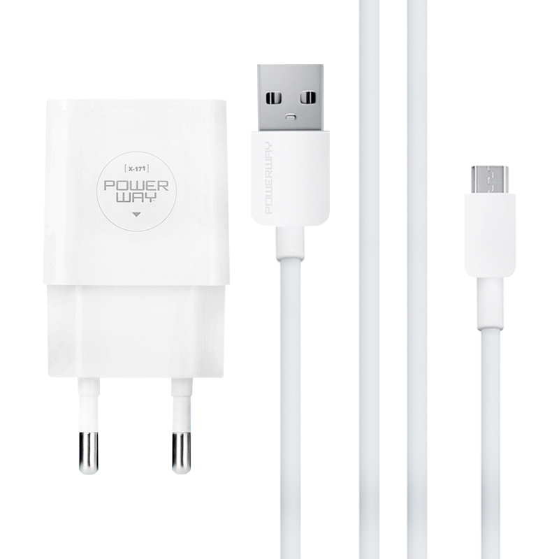 Powerway X-171 Micro USB 2.1 Amper Şarj Aleti-Kablo