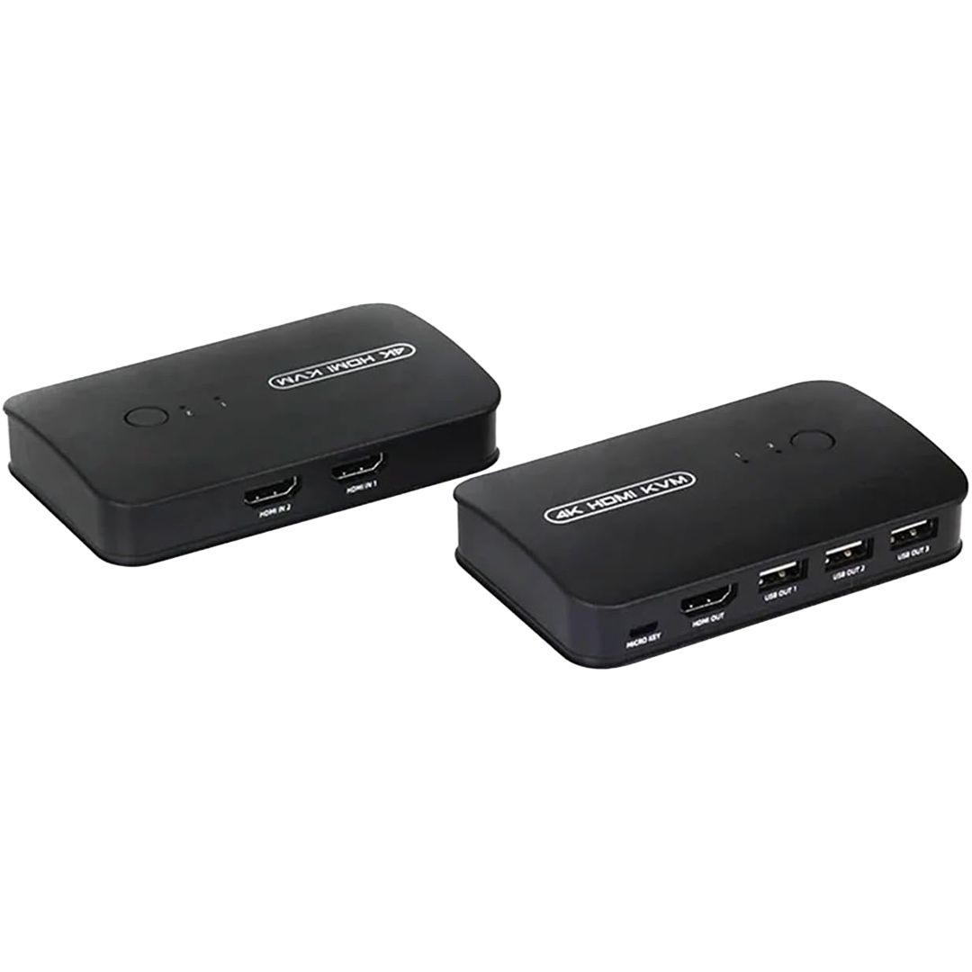 Powermaster PM-11789 4K Hdmi Usb Kvm Switch 2X1