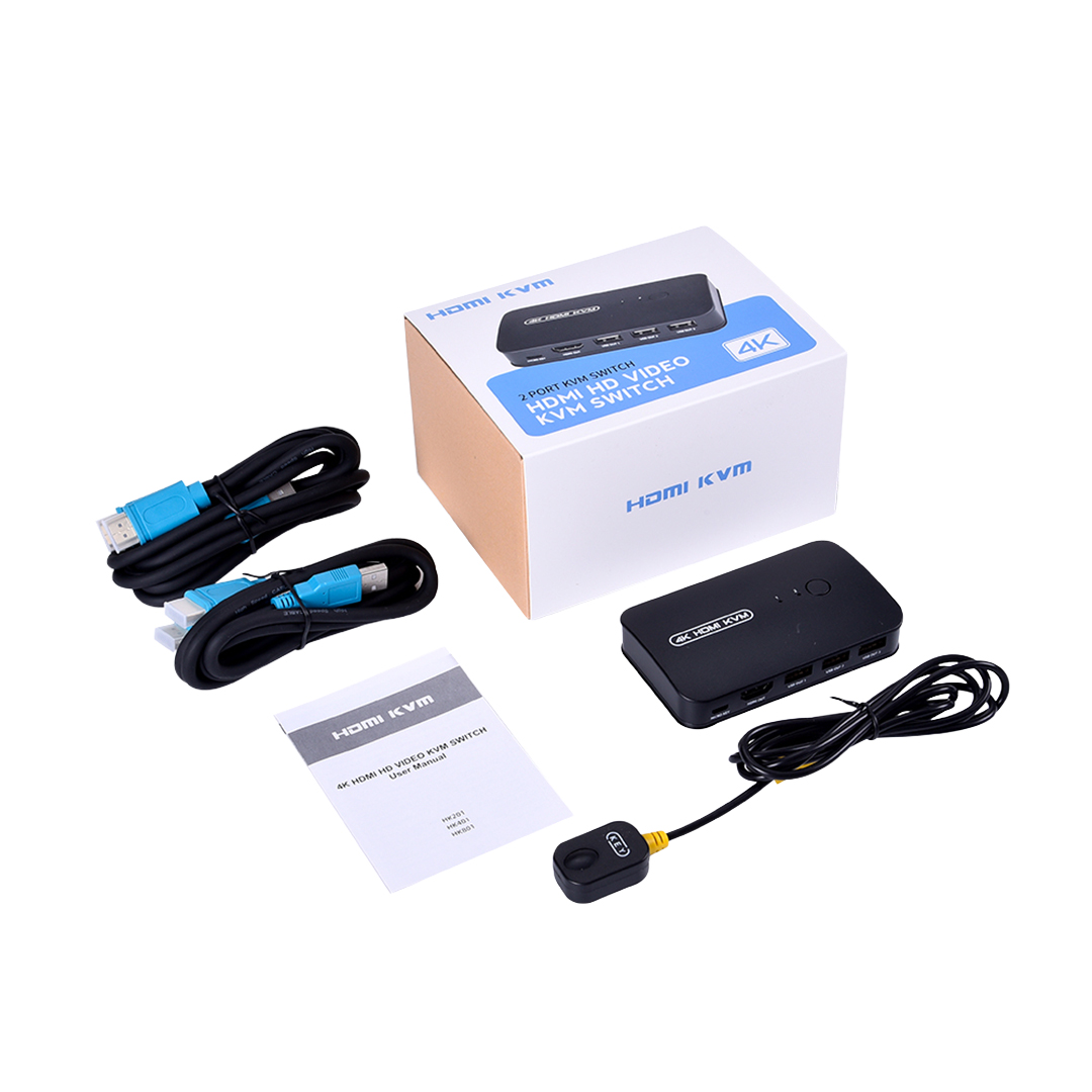 Powermaster PM-11789 4K Hdmi Usb Kvm Switch 2X1