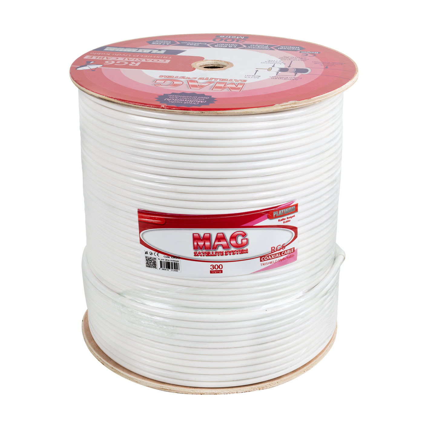 Mag Platinum Trishield 300 Metre Anten Kablosu