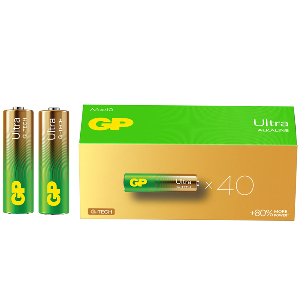 GP 15AU R6 Ultra Alkalin Kalem AA 40‘Lı Paket