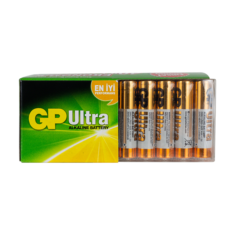 GP Ultra Alkaline AAA LR03 İnce Kalem Pil 40'Lı Paket (G-Tech)