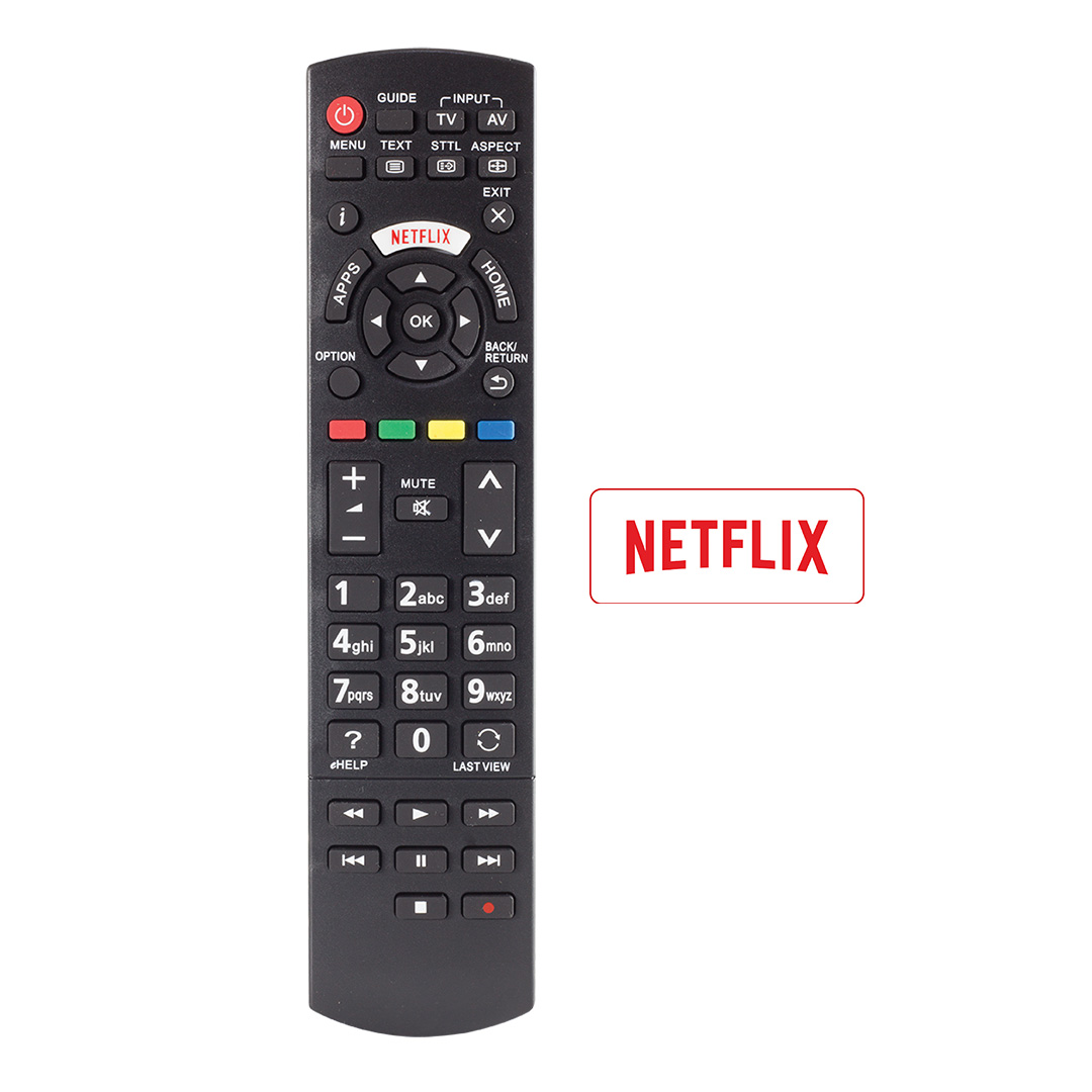 Huayu RM-L1268 Panasonic Netflix Tuşlu LCD Led TV Kumanda