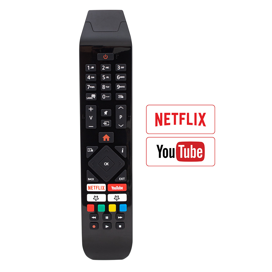 Vestel RC43140 - Seg 58SBU730 - Hi Level 40HE4001 Netflix-Youtube Tuşlu Lcd-Led Tv Kumanda 