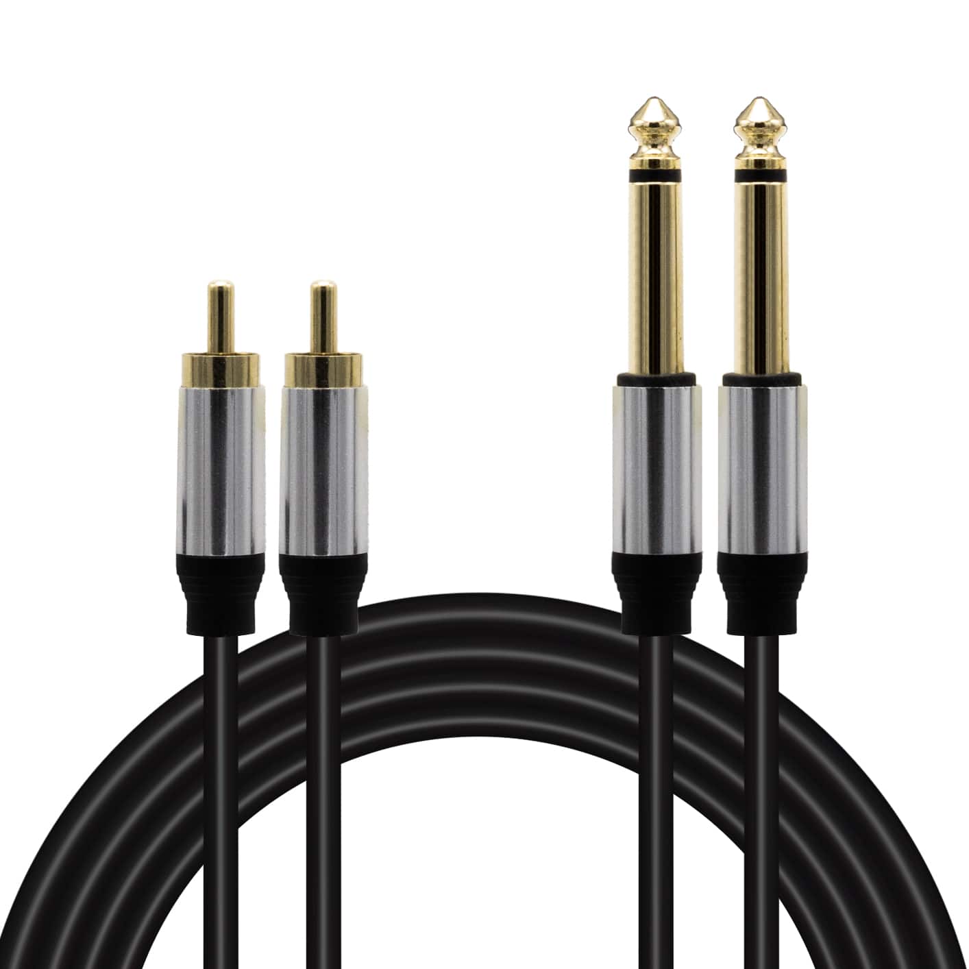 Magicvoice LD398 2X 6.3 Mm Mono Erkek - 2X Rca Erkek 1.5 Metre Kablo