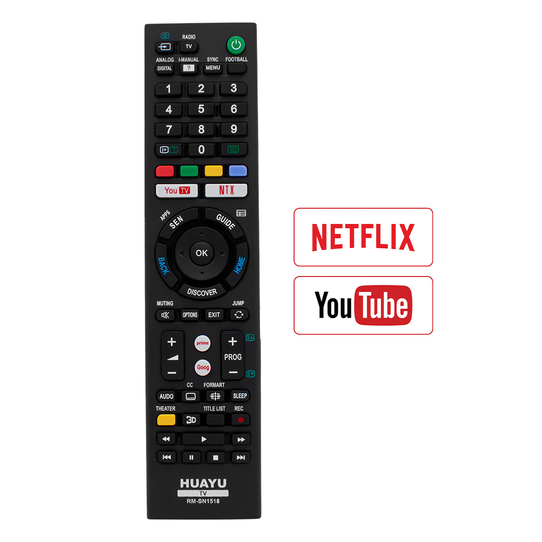 Huayu RM-SN1518 Sony Netflix- Youtube Tuşlu Universal Lcd-Led Tv Kumanda