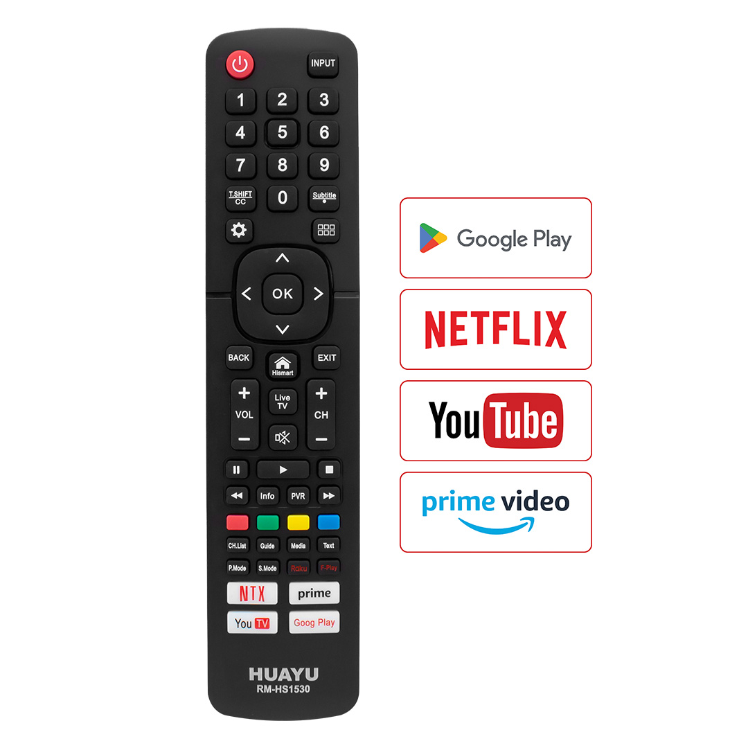 Huayu Hısense RM-HS1530 Netflıx- Youtube- Prıme Vıdeo- Google Play Tuşlu Unıversal Lcd-Led Tv Kumanda