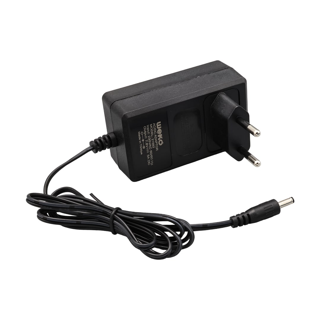 Weko 7.8 Volt - 3 Amper 3.5*1.35 Uçlu Plastik Yazar Kasa Adaptörü