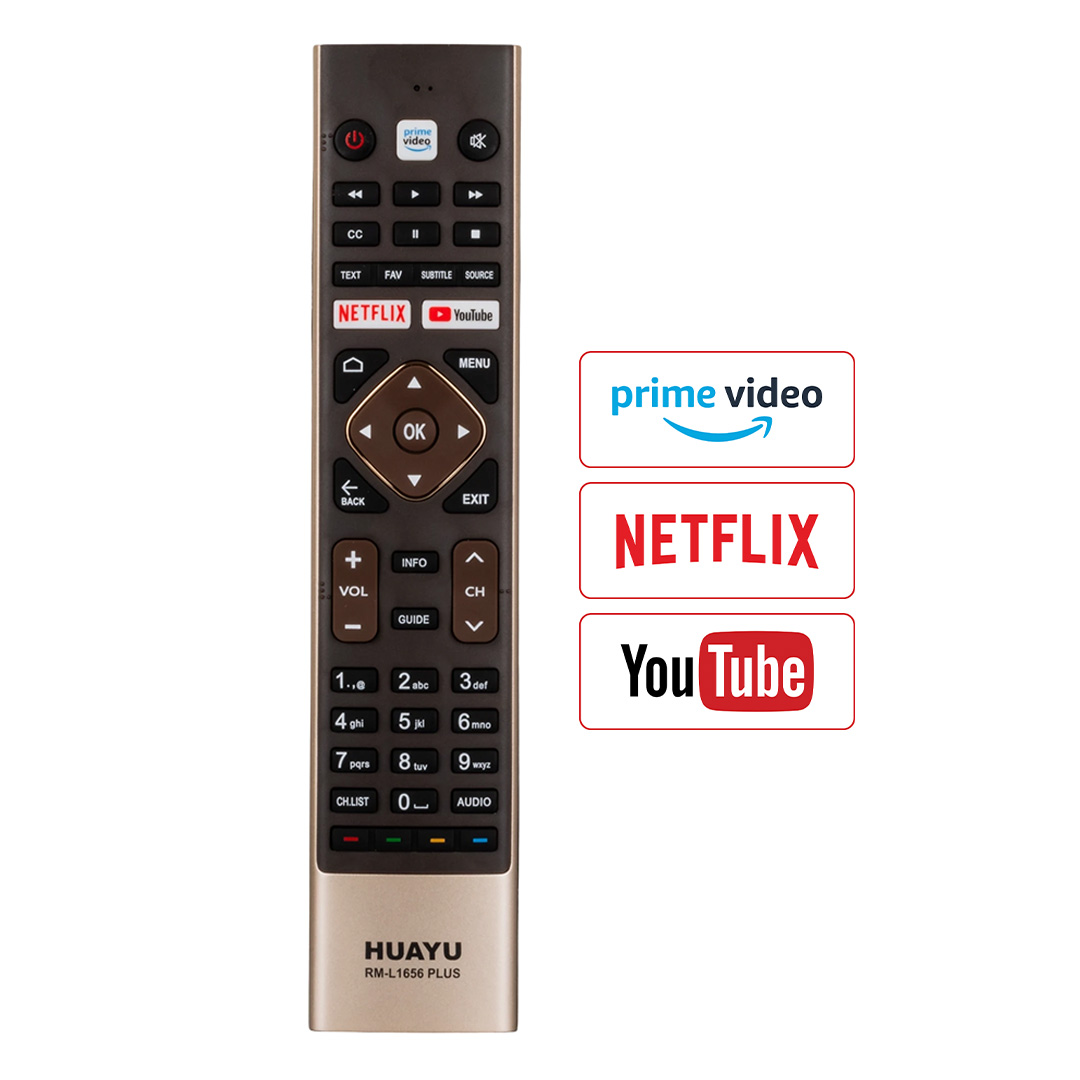 Huayu Haier RM-L1656 Plus Netflix-Youtube Tuşlu LCD LED TV Kumanda