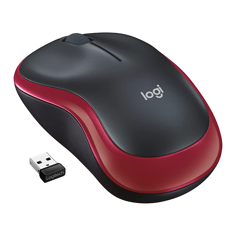 Logitech M185 Kablosuz Kırmızı Mouse