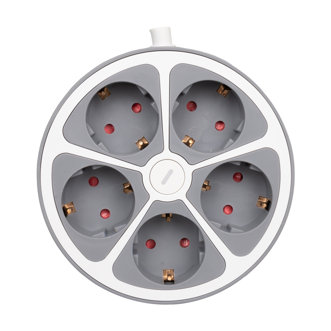 Vea VE-G605Y 5'Li Anahtarlı 1.5 Metre Grup Priz