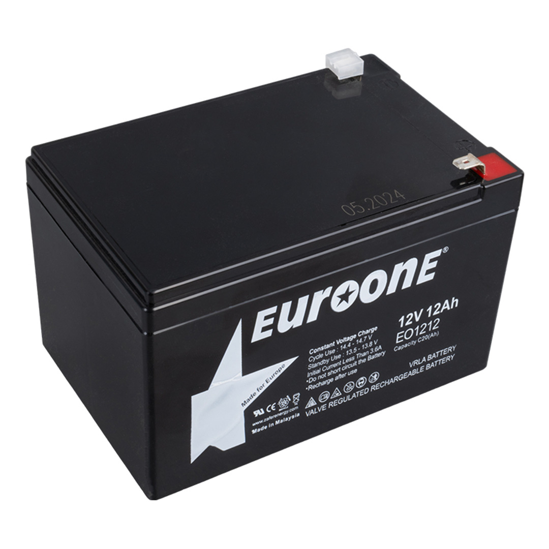 Euroone EO-1212 12 Volt - 12 Amper Bakımsız Kuru Akü