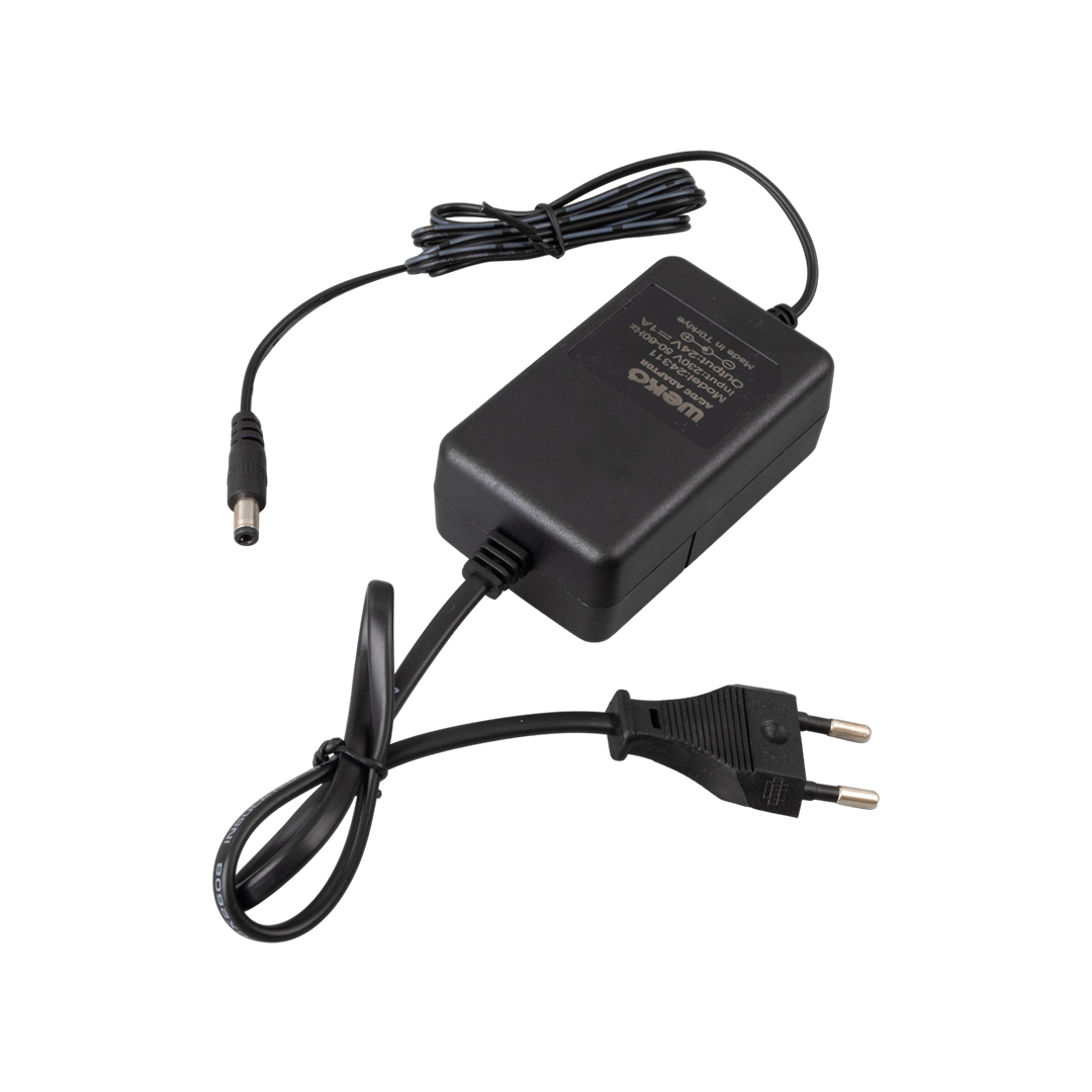 Weko 24 Volt - 1 Amper 5.5*2.5 Uçlu Yerli Üretim Masa Tipi Adaptör