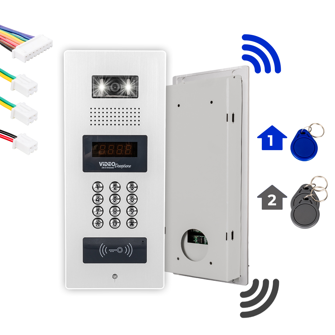 Powermaster 980C98RD NFC Destekli Görüntülü Diafon Kapı Kilit Akıllı Ev Güvenliği Sistemi Vericisi