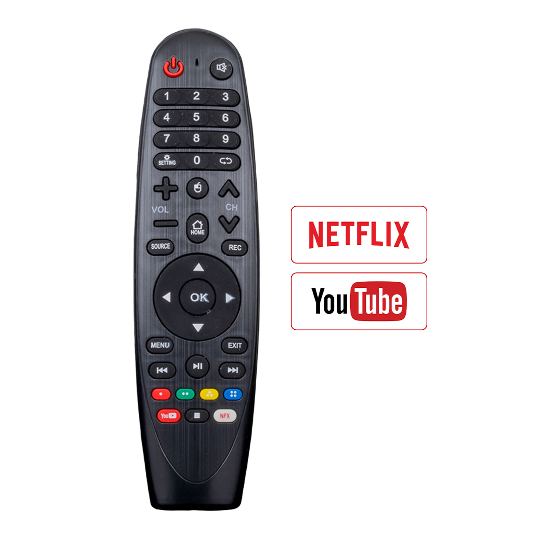 Fully Telenova Youtube-Netflix Tuşlu LCD-LED Ses Komutsuz LED TV Kumanda
