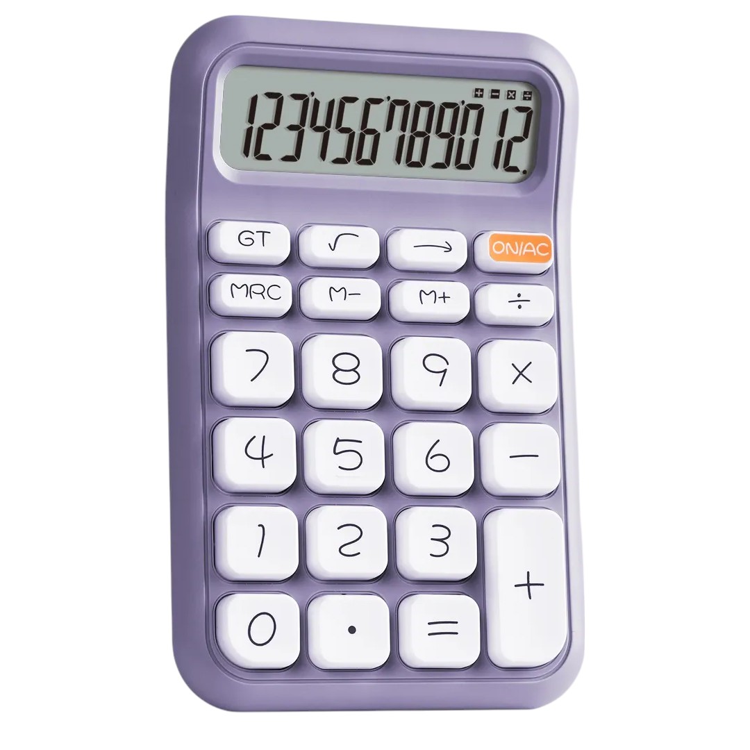 Powermaster PM-25411 Mor 12 Haneli Hesap Makinesi 