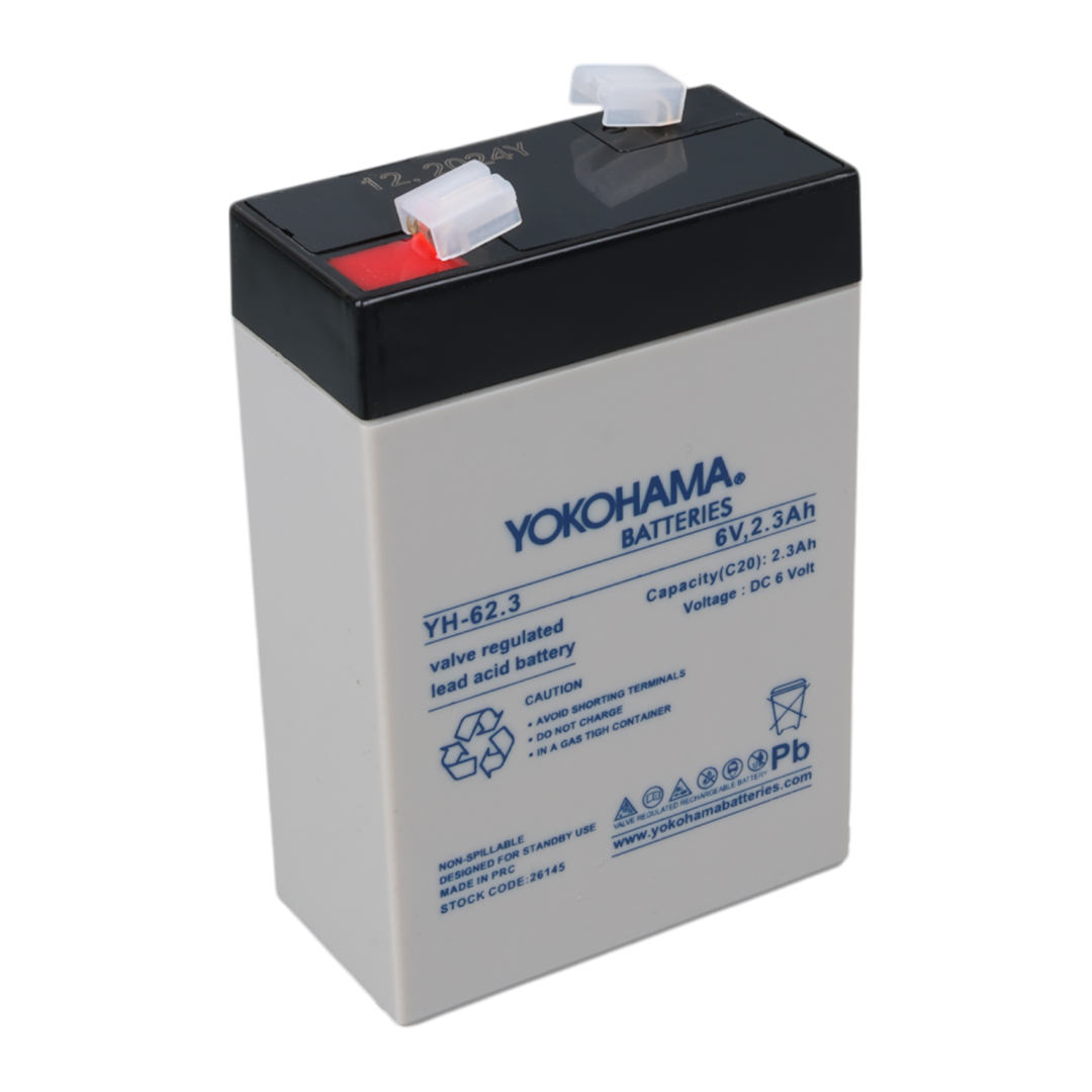 Yokohama YH-62.3 6 Volt - 2.3 Amper Akü (101X66x33 Mm)
