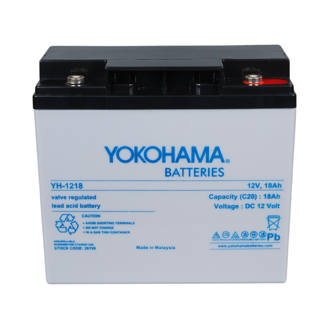 Yokohama YH-121.8 12 Volt - 18 Amper Akü (181X76x167 Mm)