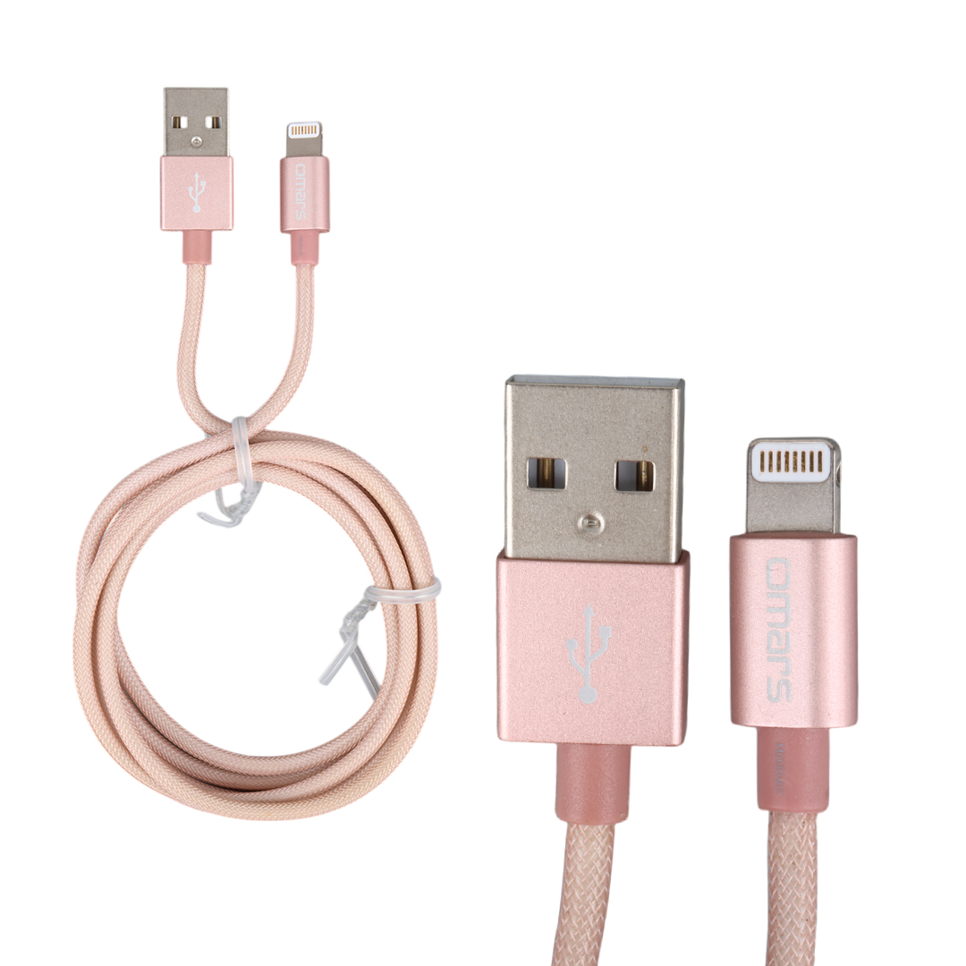 Omars OMLT040RGLPB 5 Volt 2.4 Amper USB To Lightning Şarj Kablosu 