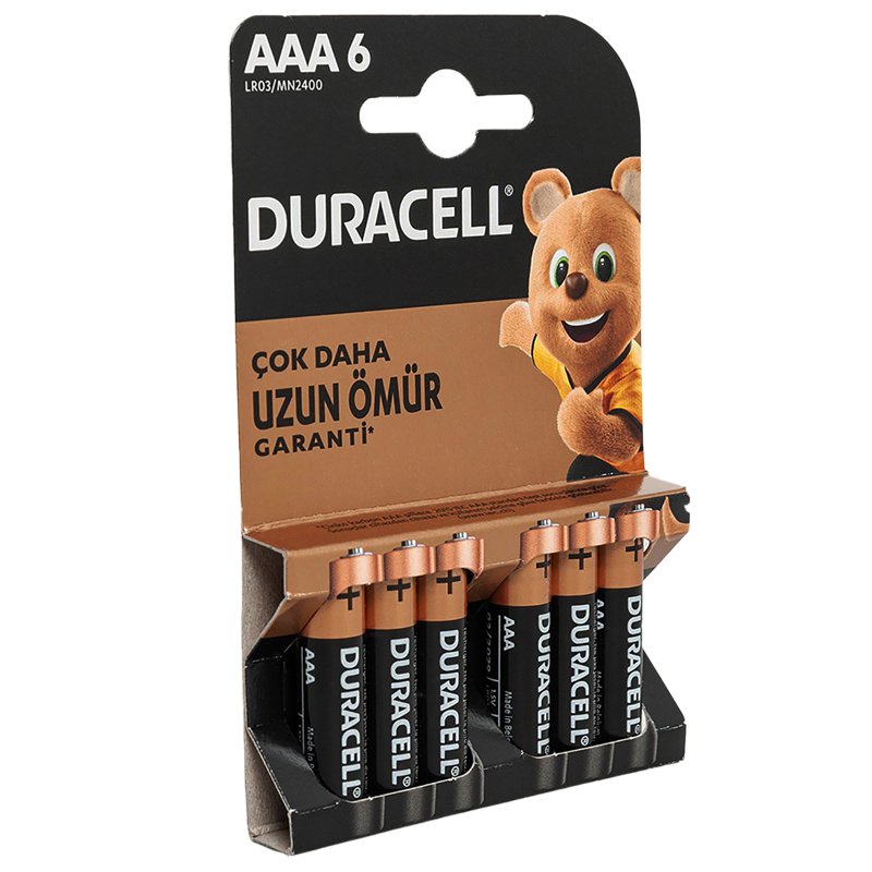 Duracell Basic İnce AAA Kalem Pil 6'Lı