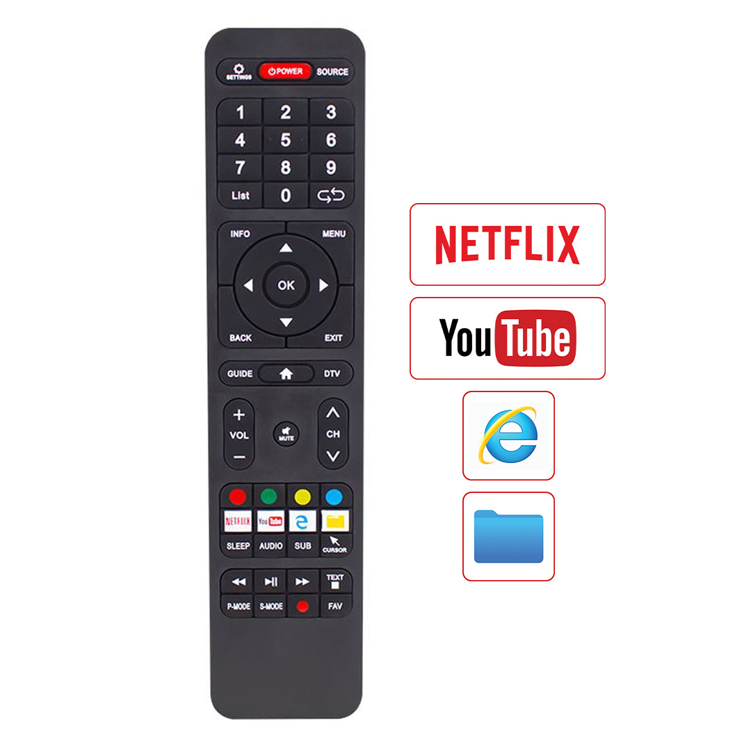 Strong - Hello HL-3201 Android Smart TV Universal Kumanda - Netflix Ve Cursor Tuşlu