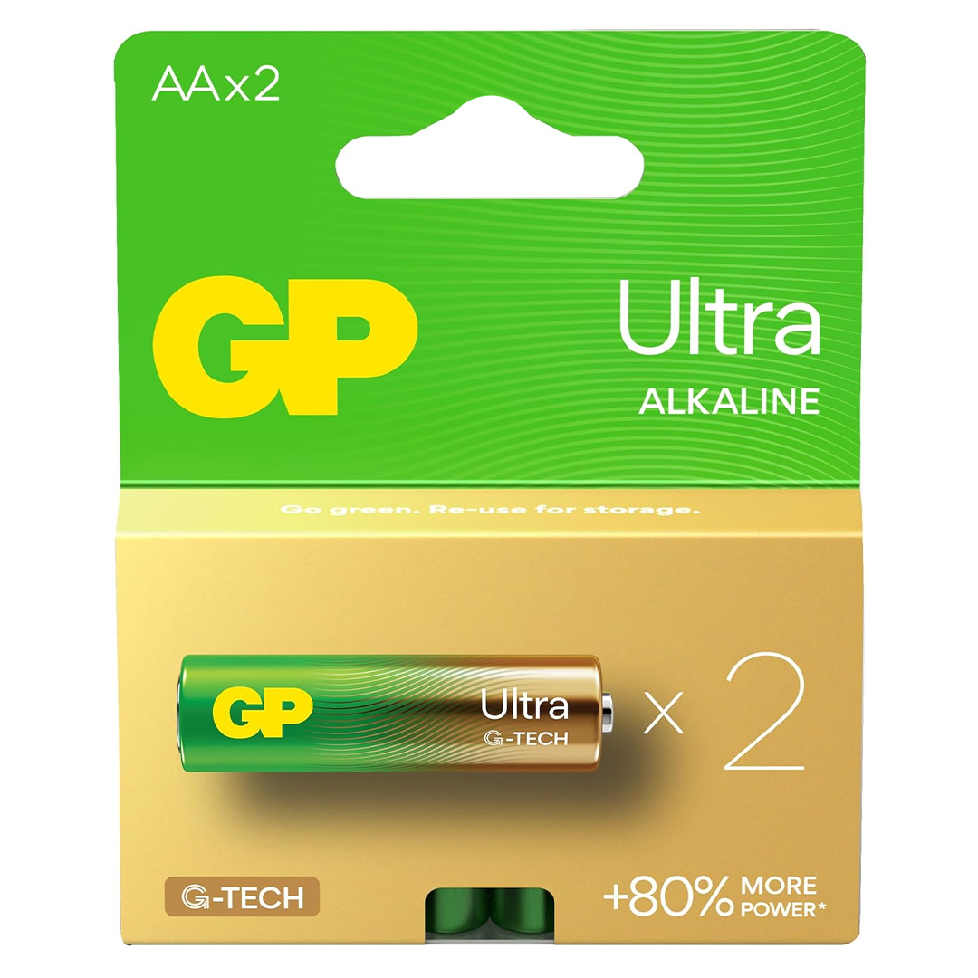 GP G-Tech Ultra Alkalin Kalem LR6 - AA Boy 1.5V Pil 2Li Paket