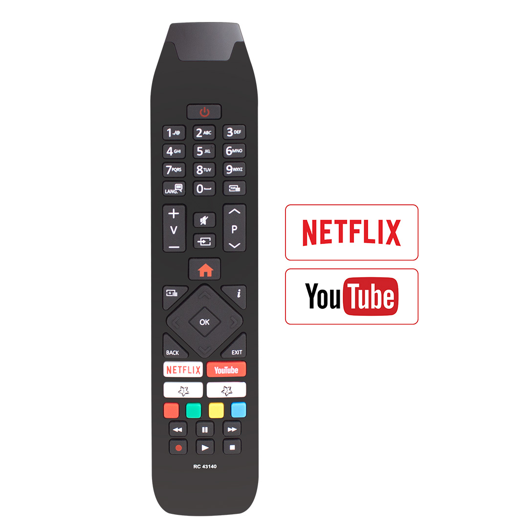 Vestel RC 43140 H0297A Netflix-Youtube Tuşlu Tv Kumandası