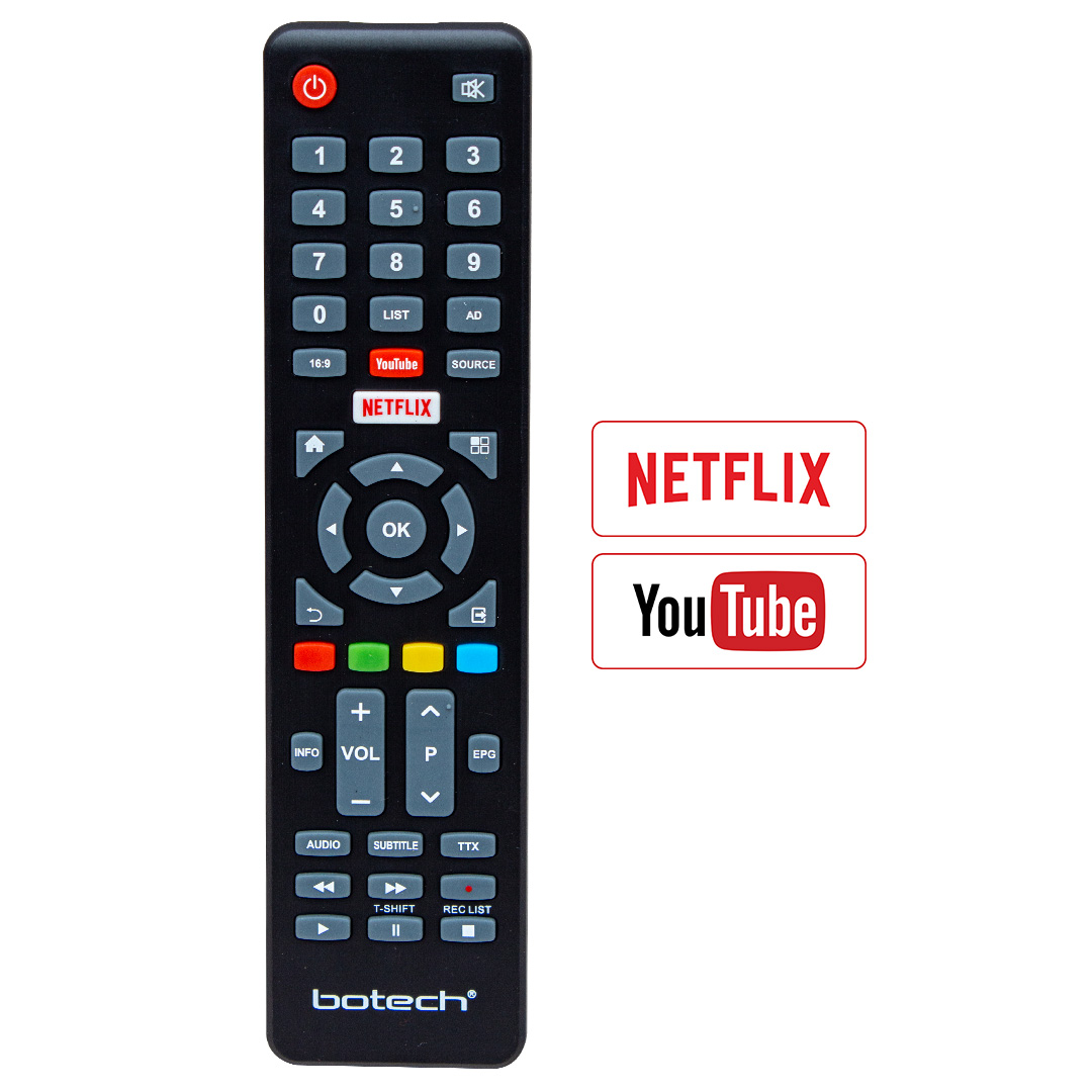 Botech Netflix-Youtube Tuşlu LCD-LED TV Kumanda