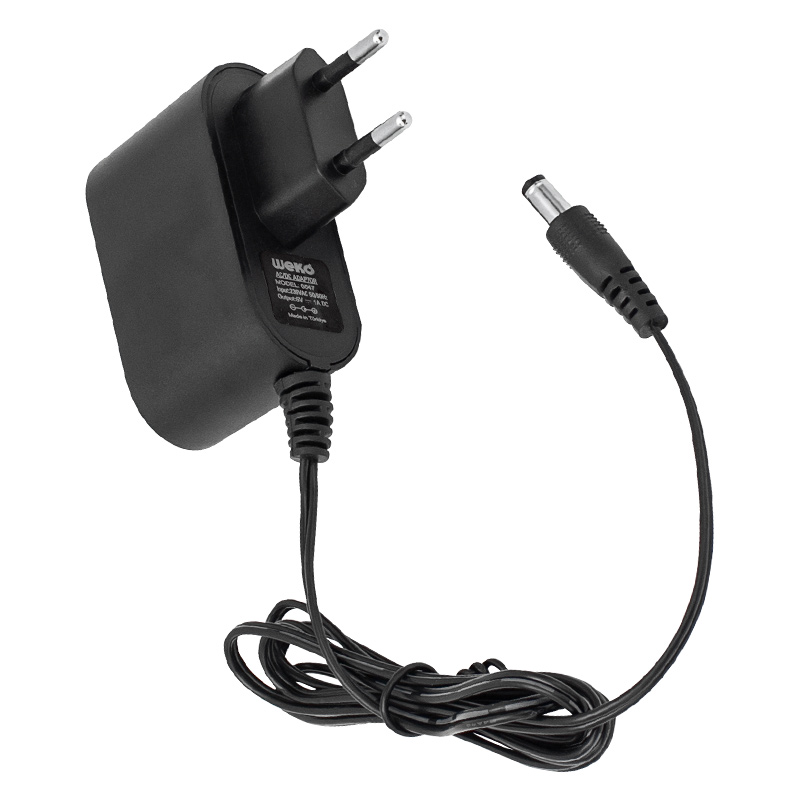 Weko 5 Volt 1 Amper 5 Watt Plastik Kasa Priz Tipi Adaptör (5.5X2.5 Uçlu)