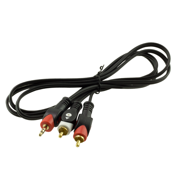 Powermaster Gold Uç 2 Rca Erkek + 3.5 Mm Stereo Erkek 1.5 Metre Ara Kablo 