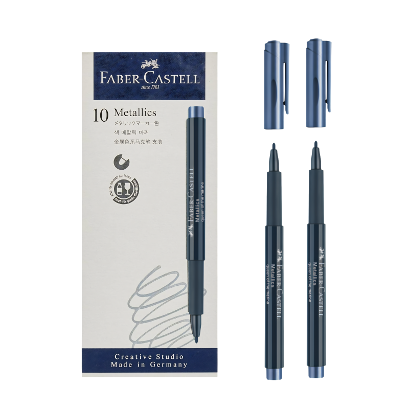 FABER METALİK MARKÖR DENİZ MAVİSİ 10'LU PAKET