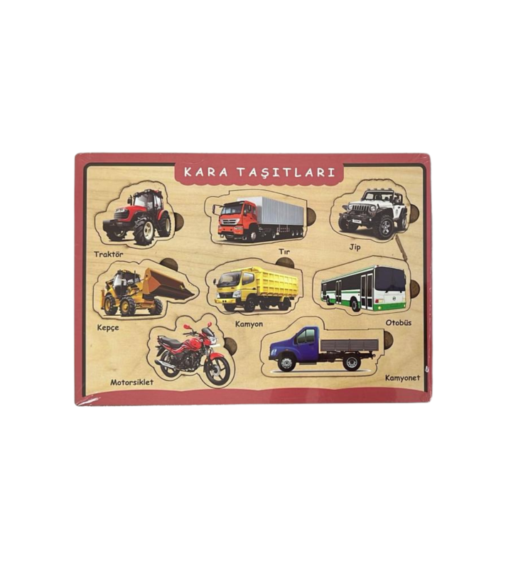 AHŞAP PUZZLE KARA TAŞITLARI HEDİYELİ DERGİ *36