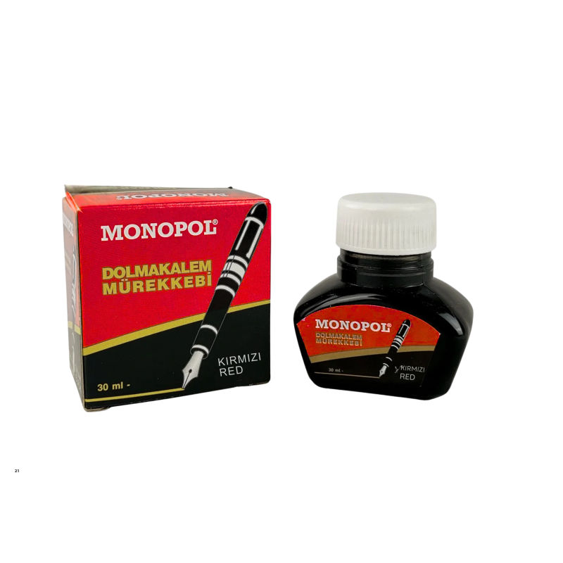 MONOPOL 1112 YAZI MÜREKKEBİ KIRMIZI 12'Lİ*12