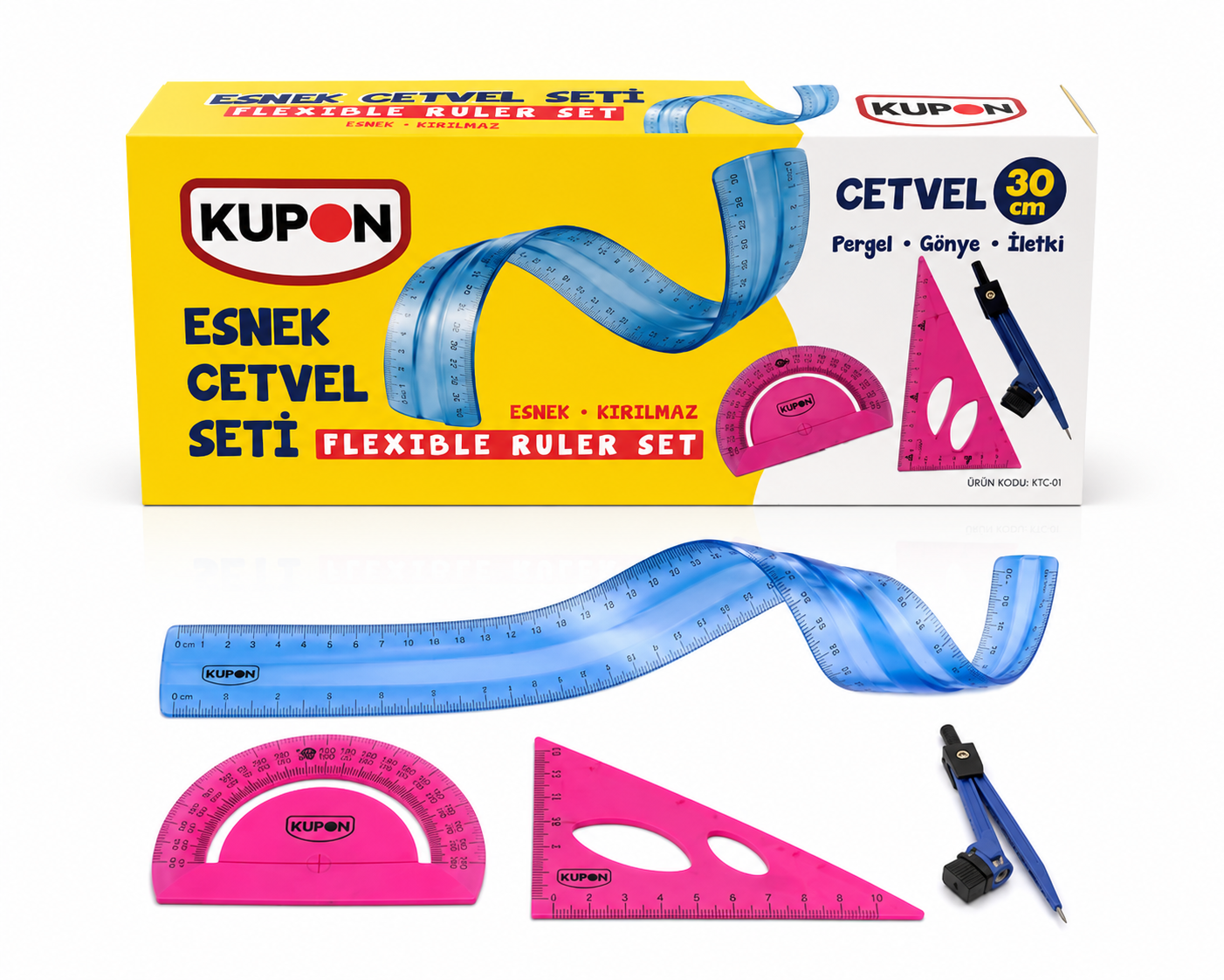 KUPON KFC-01 ESNEK CETVEL SETİ 24'LÜ *12