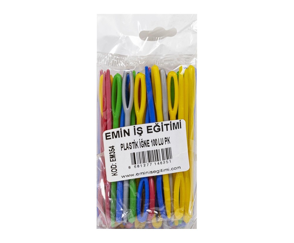 EMİN EM-354 PLASTİK İĞNE 5 RENK 100'LÜ*250