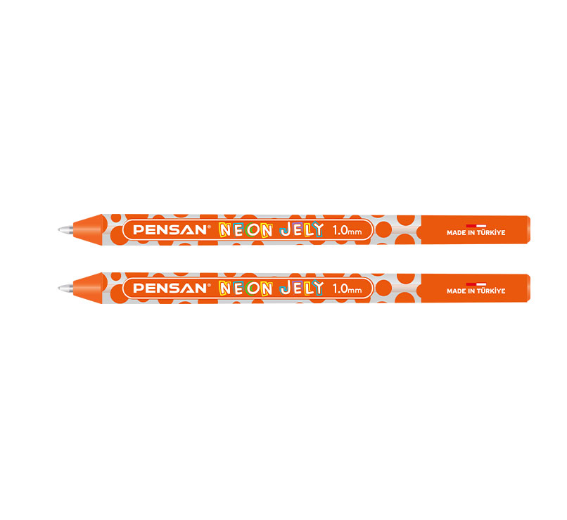 PENSAN 2801 TURUNCU JELY NEON JEL KALEM 12'Lİ *50