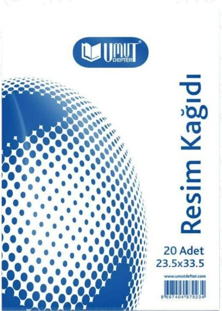 UMUT RESİM KAĞIDI 25X35 CM 20'Lİ *100 (110 G)