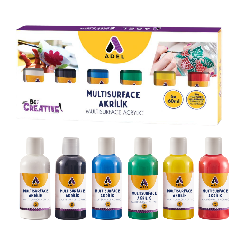 ADEL 60ML MULTİSURFACE AKRİLİK 6'LI *30