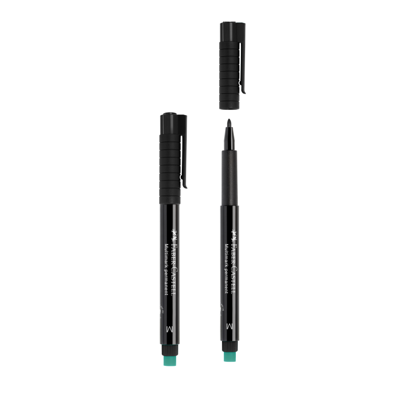 FABER CASTELL PERMANENT KALEM (M) SİYAH 10'LU *36