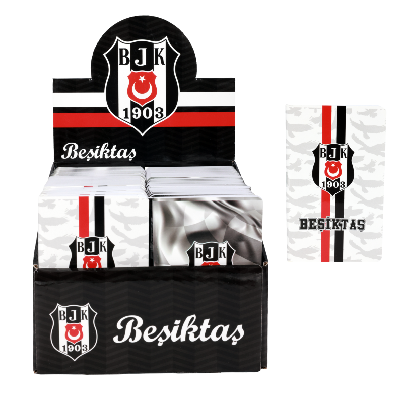 729277 BEŞİKTAŞ BLOKNOT 8*13 KK TEL DKŞ. 68'Lİ STAND