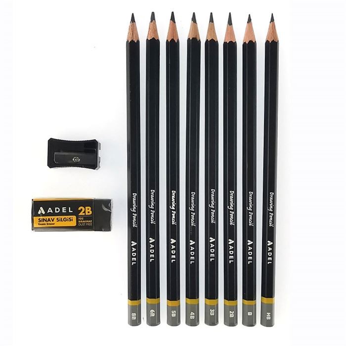 ADEL DERECELİ KALEM SETİ 6'LI PAKET