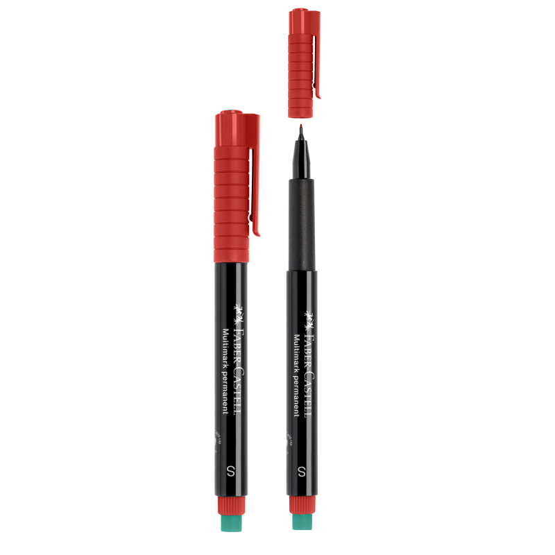 FABER C. PERMANENT KALEM (S) KIRMIZI 10'LU *36