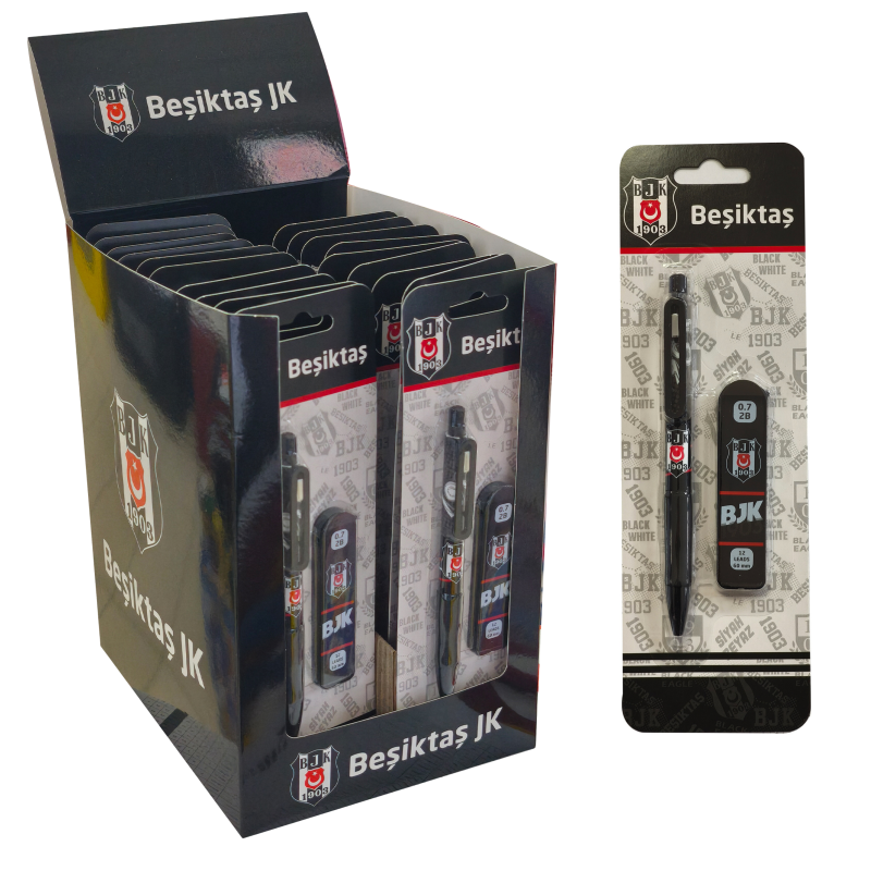 BEŞİKTAŞ VERSATİL KALEM 0.7 MM&MİN 2'Lİ SET 24'LÜ PAKET *12