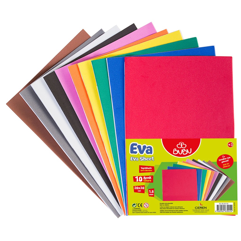 BUBU EV0036 20X30 YAPIŞKANLI EVA 10'LU *100