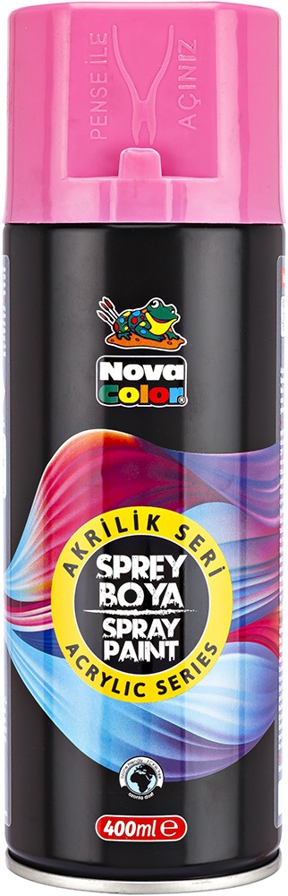 NOVA COLOR AKRİLİK SPREY BOYA 400 ML -PEMBE