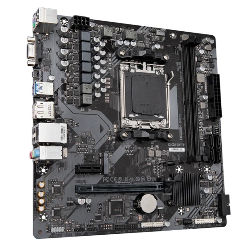 GIGABYTE A620M S2H DDR5 6400MHZ 1XVGA 1XHDMI 1XDP 1XM.2 USB 3.2 MATX AM5( AMD AM5 7000/8000/9000 SERİSİ İŞLEMCİ UYUMLU)